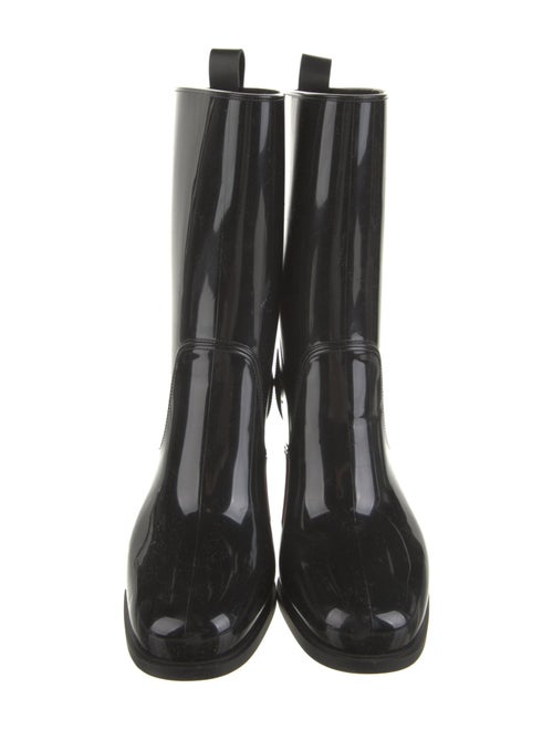 Christian Louboutin Rubber Studded Accents Rain Boots