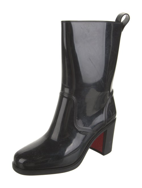 Christian Louboutin Rubber Studded Accents Rain Boots
