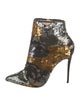 Christian Louboutin Sequins Patterned Boots