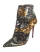 Christian Louboutin Sequins Patterned Boots