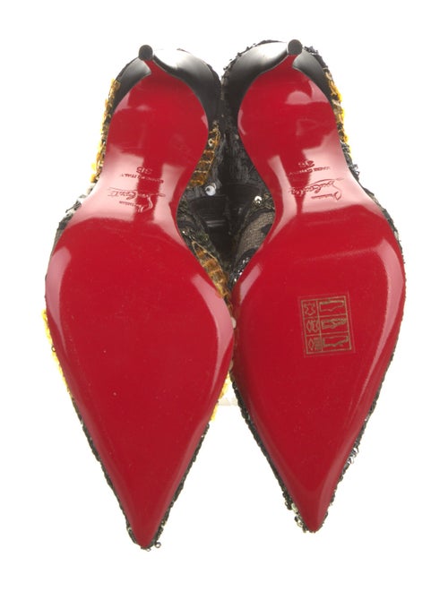 Christian Louboutin Sequins Patterned Boots