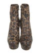 Christian Louboutin Leather Animal Print Boots