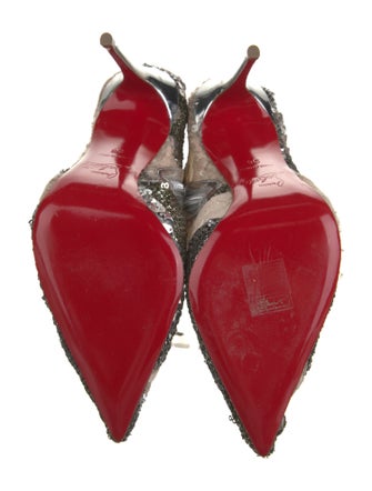 Christian Louboutin Lace Animal Print Boots