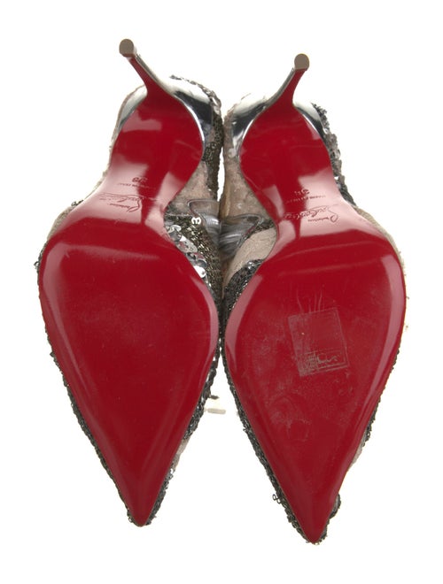 Christian Louboutin Lace Animal Print Boots