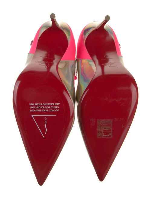 Christian Louboutin Leather Colorblock Pattern Sock Boots