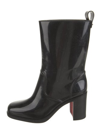 Christian Louboutin Rubber Studded Accents Rain Boots