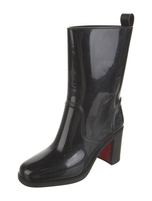 Christian Louboutin Rubber Studded Accents Rain Boots