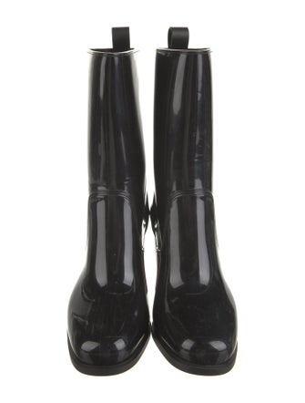 Christian Louboutin Rubber Studded Accents Rain Boots