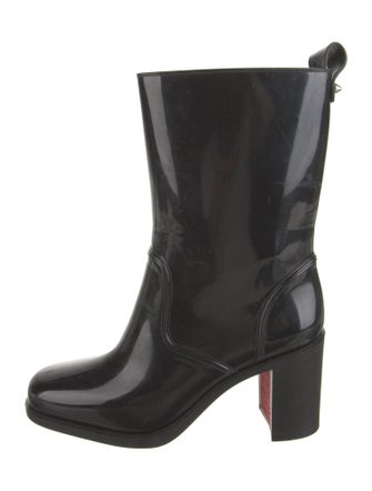 Christian Louboutin Rubber Studded Accents Rain Boots