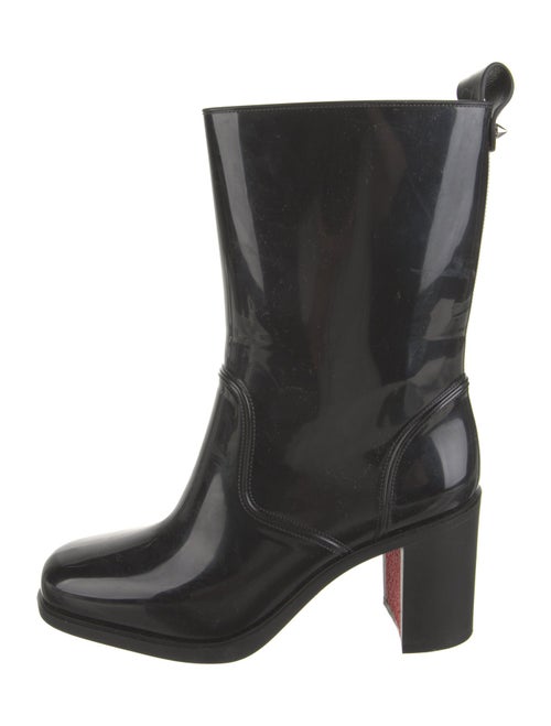 Christian Louboutin Rubber Studded Accents Rain Boots