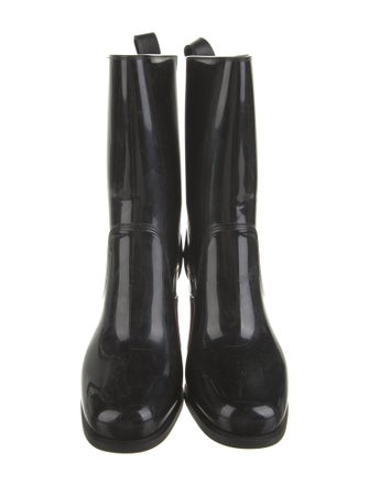Christian Louboutin Rubber Studded Accents Rain Boots