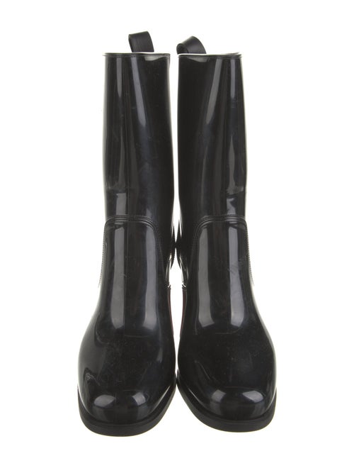 Christian Louboutin Rubber Studded Accents Rain Boots