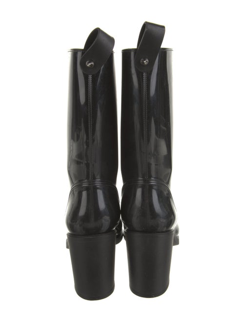 Christian Louboutin Rubber Studded Accents Rain Boots