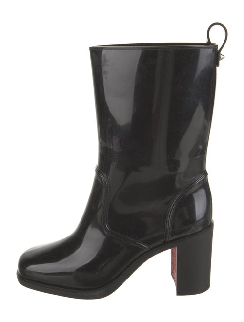 Christian Louboutin Rubber Studded Accents Rain Boots