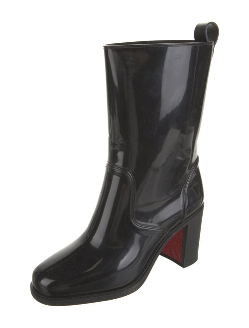 Christian Louboutin Rubber Studded Accents Rain Boots