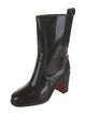 Christian Louboutin Rubber Studded Accents Rain Boots