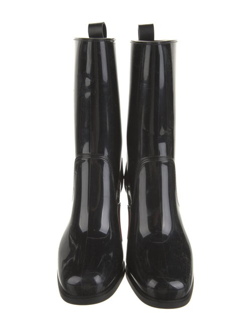 Christian Louboutin Rubber Studded Accents Rain Boots