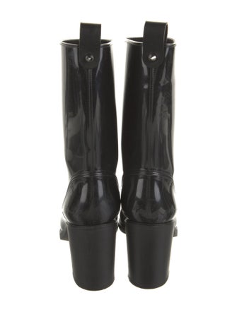Christian Louboutin Rubber Studded Accents Rain Boots