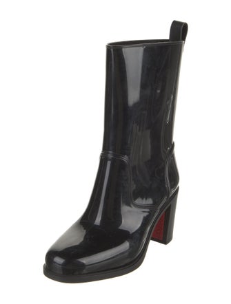 Christian Louboutin Rubber Studded Accents Rain Boots
