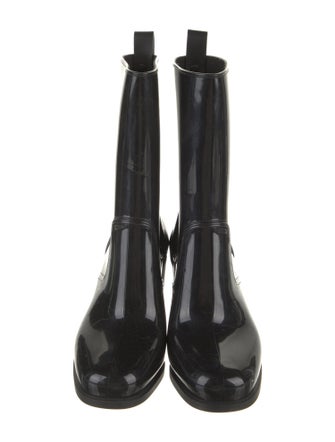 Christian Louboutin Rubber Studded Accents Rain Boots