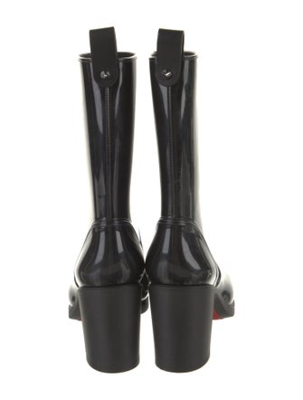 Christian Louboutin Rubber Studded Accents Rain Boots