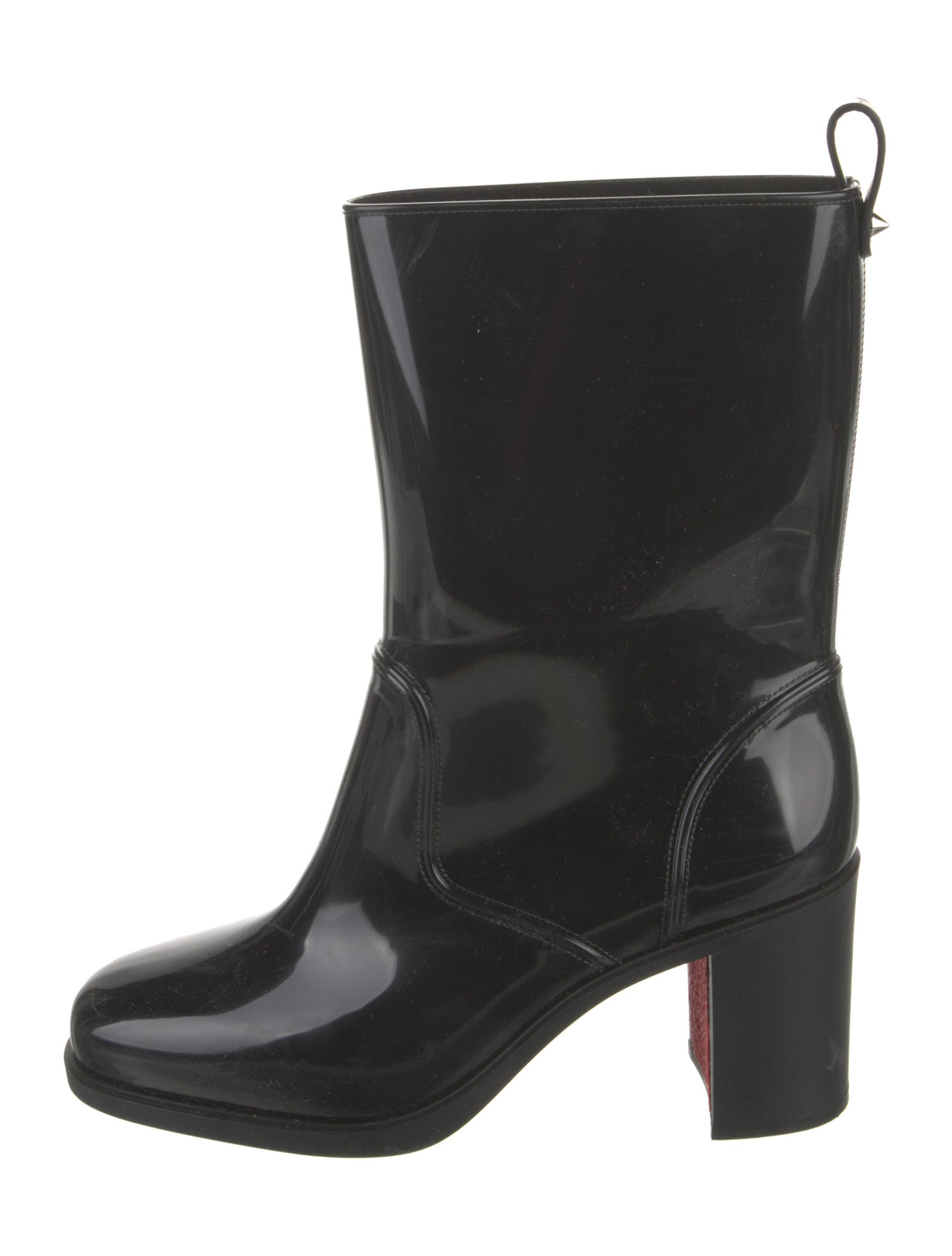 Christian Louboutin Rockstud Spike Rubber Rain Boots
