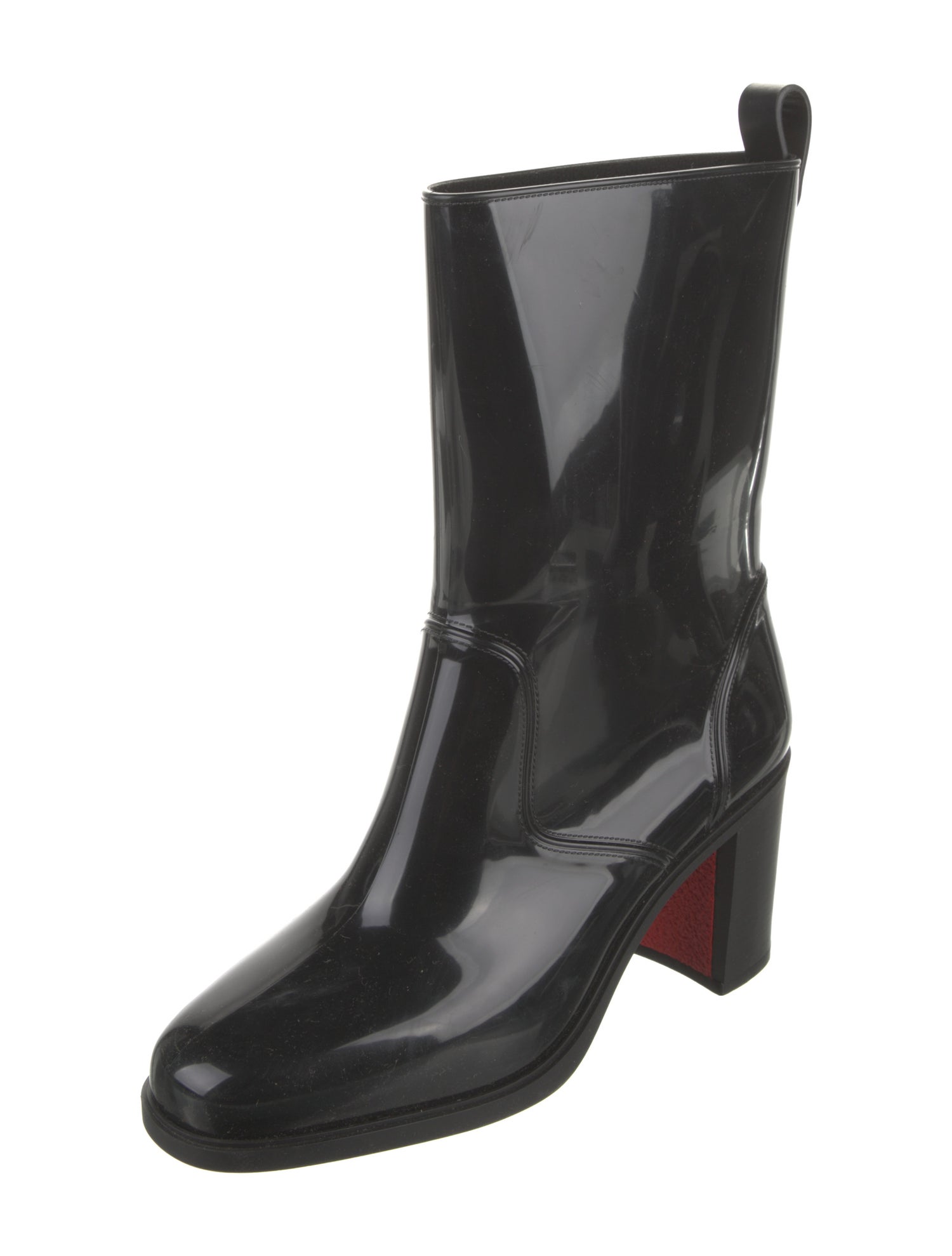 Christian Louboutin Rockstud Spike Rubber Rain Boots