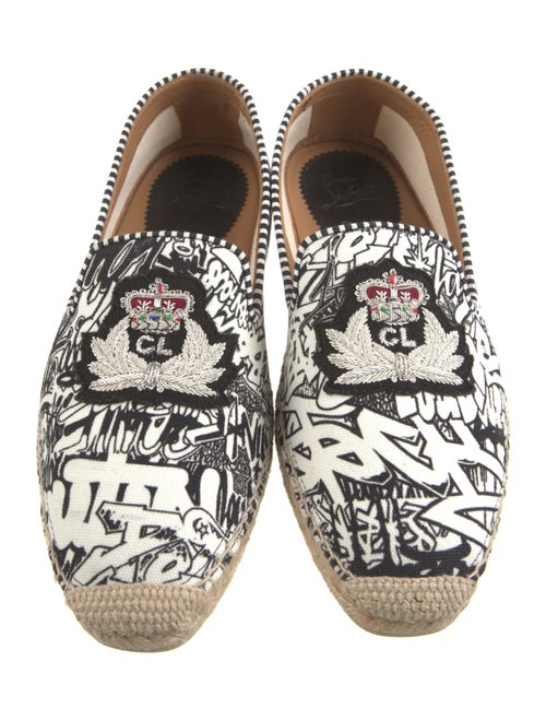 Christian Louboutin Canvas Printed Espadrilles