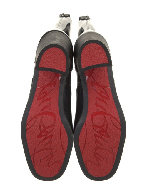 Christian Louboutin Leather Studded Accents Rain Boots