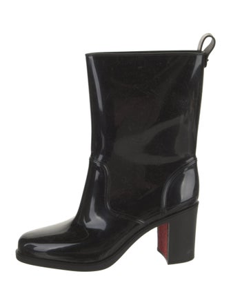 Christian Louboutin Rubber Studded Accents Rain Boots