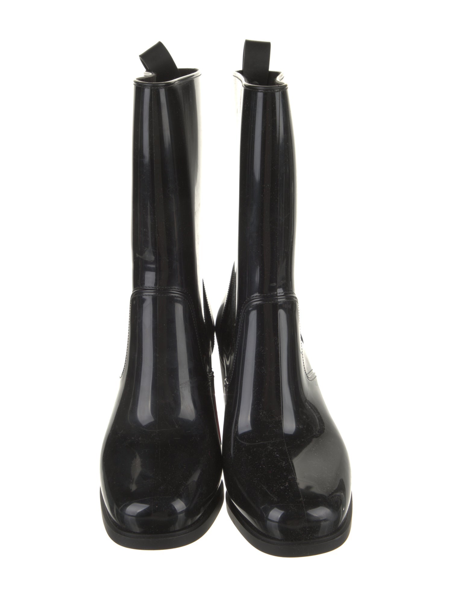 Christian Louboutin Rubber Studded Accents Rain Boots