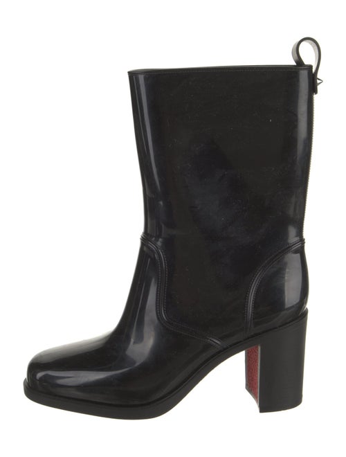 Christian Louboutin Rubber Studded Accents Rain Boots