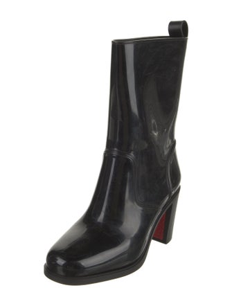 Christian Louboutin Rubber Studded Accents Rain Boots