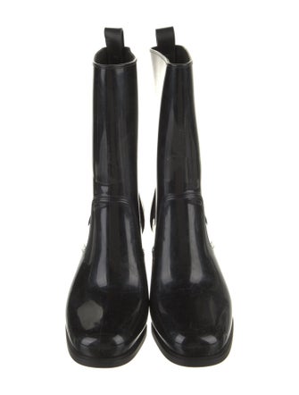 Christian Louboutin Rubber Studded Accents Rain Boots