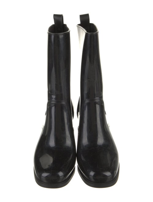 Christian Louboutin Rubber Studded Accents Rain Boots
