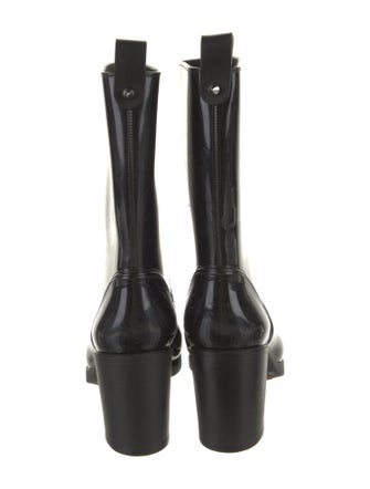Christian Louboutin Rubber Studded Accents Rain Boots