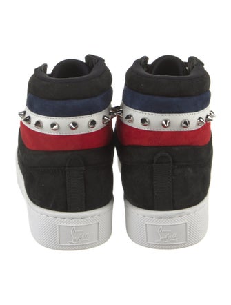 Christian Louboutin Suede Printed Sneakers