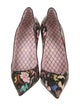 Christian Louboutin Patent Leather Printed D'Orsay Pumps