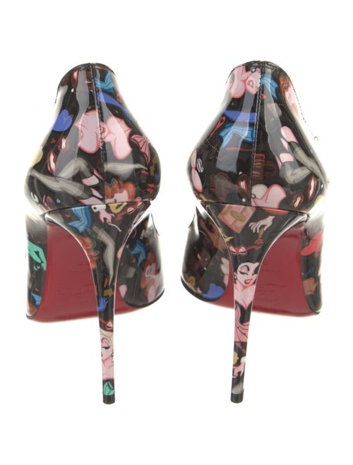 Christian Louboutin Patent Leather Printed D'Orsay Pumps