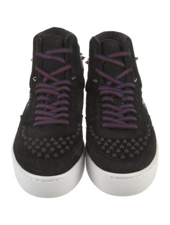 Christian Louboutin Suede Printed Sneakers