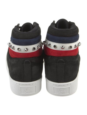 Christian Louboutin Suede Printed Sneakers