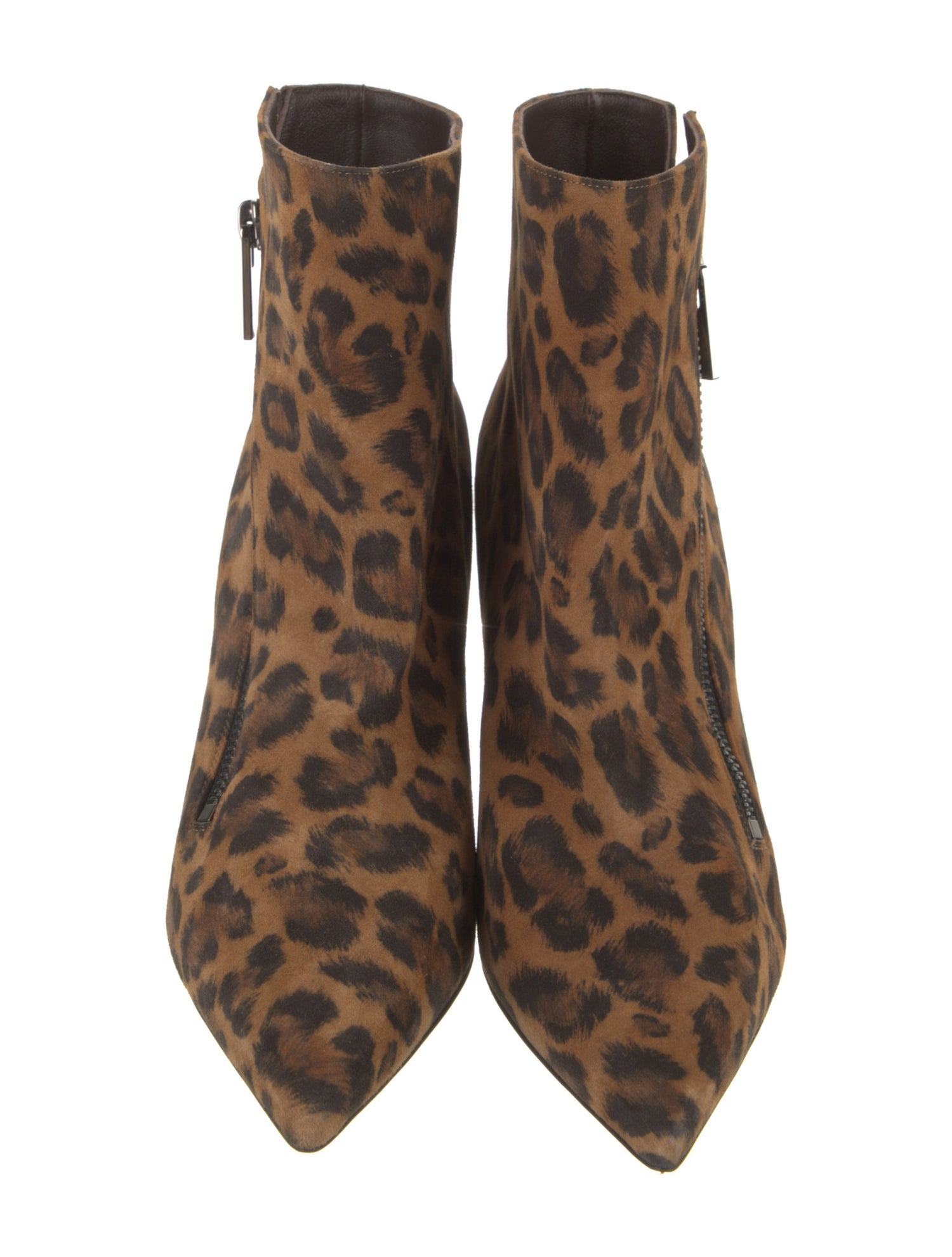 Christian Louboutin Suede Animal Print Boots