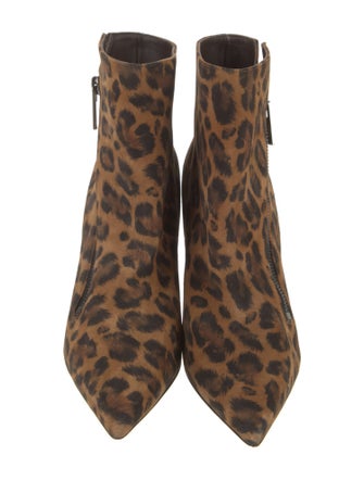 Christian Louboutin Suede Animal Print Boots