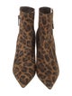 Christian Louboutin Suede Animal Print Boots