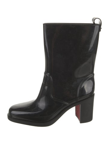 Christian Louboutin Boots Rubber Printed Rain Us7, It37 | 7