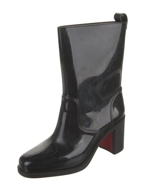 Christian Louboutin Rubber Printed Rain Boots