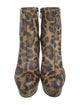 Christian Louboutin Leather Animal Print Boots