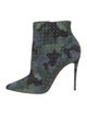 Christian Louboutin Suede Camouflage Print Boots