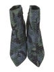 Christian Louboutin Suede Camouflage Print Boots