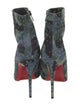 Christian Louboutin Suede Camouflage Print Boots